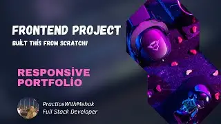 Responsive Portfolio Website template | HTML CSS Project for Resume | Step by Step | Beginner Level.
