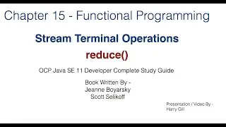 Functional Programming Part 10 -  reduce () terminal operation - Java 11 Certification