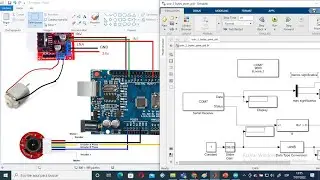 Comunicacion serial arduino-simulink # 3   Encoder  más pwm motor dc
