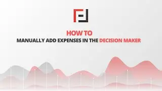How to manually add expenses in the Decision Maker