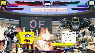 Mugen : Spongebob  & Robocop Vs Doodlebob & Robocain (Request)