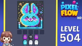 Pixel Flow Level 504 Solution Walkthrough