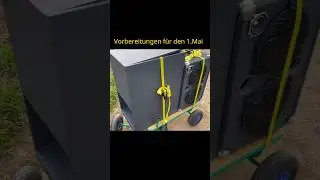 Bollerwagen Test Setup 1. Mai und Vatertag #Pa #subwoofer #party #diy #1mai