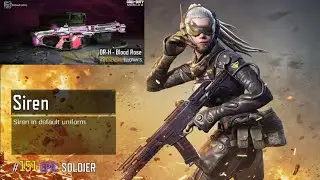 SIREN + LEGENDARY DR-H - BLOOD ROSE GAMEPLAY IN CALL OF DUTY MOBILE BATTLE ROYALE
