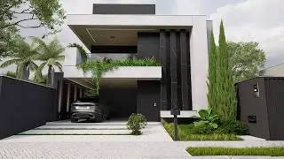 Small and modern two-story house | 3 bedrooms | Floor plan | 10x20m lot