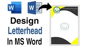How to Make Letterhead in MS Word | Tech Drop
