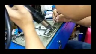 How to repair when the phones display blue