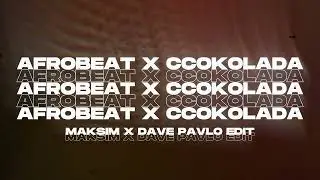 Pogány x Desingerica - AFROBEAT X CCOKOLADA (Maksim X Dave Pavlo Edit)