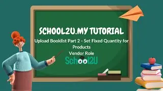 Vendor : Upload Booklist (Part2) - Set Fixed Quantity For Products