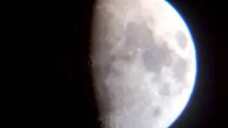 moon through my celestron powerseeker 60az
