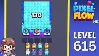 Pixel Flow Level 615 Solution Walkthrough