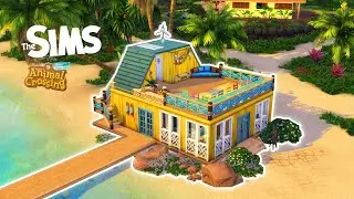 Beach Cafe // Speed Build (Sims 4 + Animal Crossing: New Horizons)
