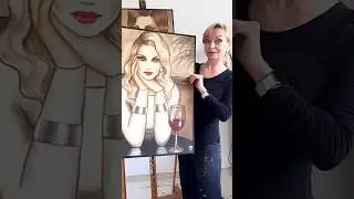 Bildentstehung- moderne Frauengemälde #kunst #art #künstler #malerei #artist #frauen #acrylmalerei