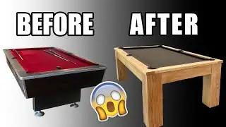 We Completely Renovated and Old Pool Table