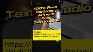 100% Free Dictionary API for Developers #ytshorts #programmingtips