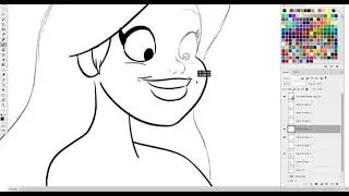 Normal Speed Drawing : Illustration d'une Jolie Rousse