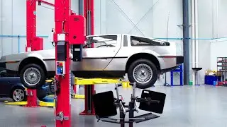 Tesla Electric DeLorean EV Conversion Walk Around feat JAX Tyres