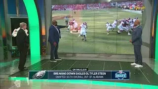 Breaking down the Eagles' Day 2 draft picks Tyler Steen and Sydney Brown | On the Clock