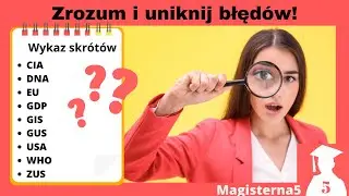 🎓 Wykaz skrótów w pracy dyplomowej🎓