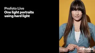 Profoto Live - One light portrait with hard light