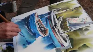 Карелия.  Пленэр на Ладоге