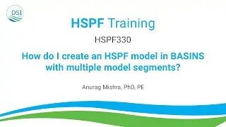 HSPF330: How do I create an HSPF model in BASINS with multiple model segments?