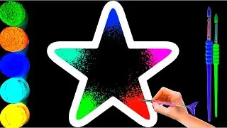 Bolalar uchun yulduz chizish|Drawing a picture star for children|Рисование  звезда для детей
