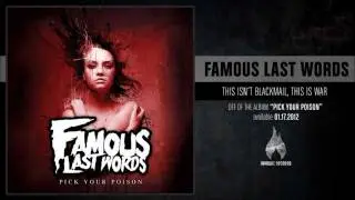 Famous Last Words - This Isn't Blackmail, This Is War