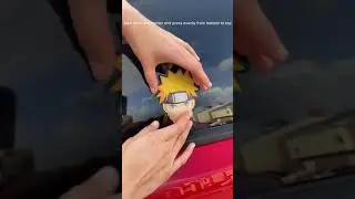Installing a Naruto Motion Sticker On Car 