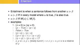 knowledge base agents (logical) and a bit of entailment