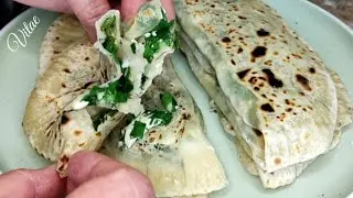 Мука + окріп та зелень. Це корисніше ніж чебуреки!! КУТАБИ із ЗЕЛЕННЮ та СИРОМ-ідеальний рецепт!!