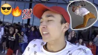 getting lit at school