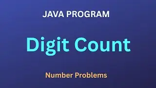 தமிழில்|Digit Count| Java