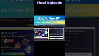 ✨Final Episode: Reactjs Demo - How to Enroll?#venkateshmogili #reactjs #programming #shorts #coding