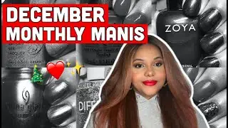 DECEMBER MONTHLY MANIS 🎄✨❤️| 2022
