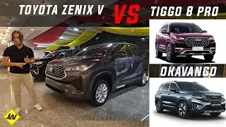 2024 Toyota Innova Zenix 2.0V VS Geely Okavango VS Chery Tiggo 8 Pro