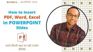 Insert PDF, Word or Excel in PowerPoint - All in One (हिन्दी) 