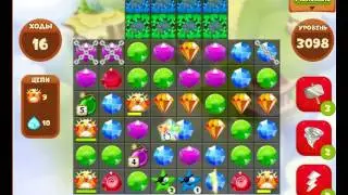 Сокровища пиратов 3098         уровень прохождение - Pirate treasures level3098        walkthrough