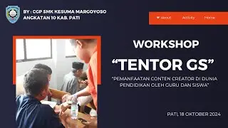 Workshop Conten Creator Untuk Siswa & Guru