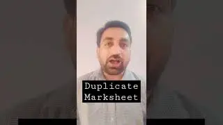 Duplicate Marskheet | Documents Verification | 