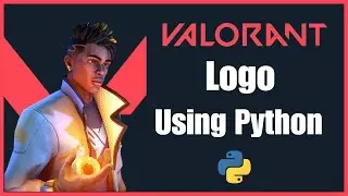 Creating Valorant Logo Using Python | Valorant Logo in Python | Python | 