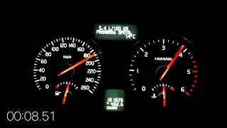 Volvo S40 1.6D - Acceleration 0-190 (TOP SPEED)