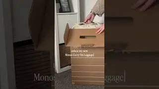 Unbox my new Monos Carry-On Luggage 🧳 #monostravel #carryonbag #asmrunboxing #unboxing #bagreview