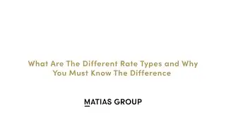 What Are The Different Type of Rates and Why You Need To know The Difference
