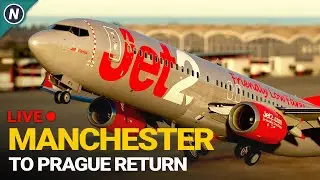 Jet2 Ops on VATSIM - Manchester to Prague Return - MSFS Live