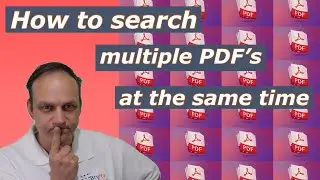 How to search multiple PDF files (at the same time)