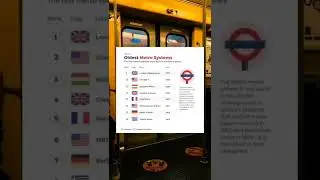 world oldest metro systems