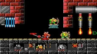 The Lost Vikings walkthrough [DOS] Factory | Level 18-25