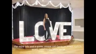 giant LOVE letters hire for weddings call: 07957 127575 email: gavinvaclavik123@aol.com