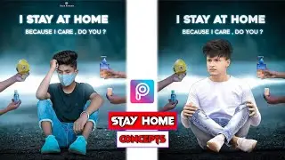 Picsart New Photo Editing 2021 | stay home stay safe photo editing | 